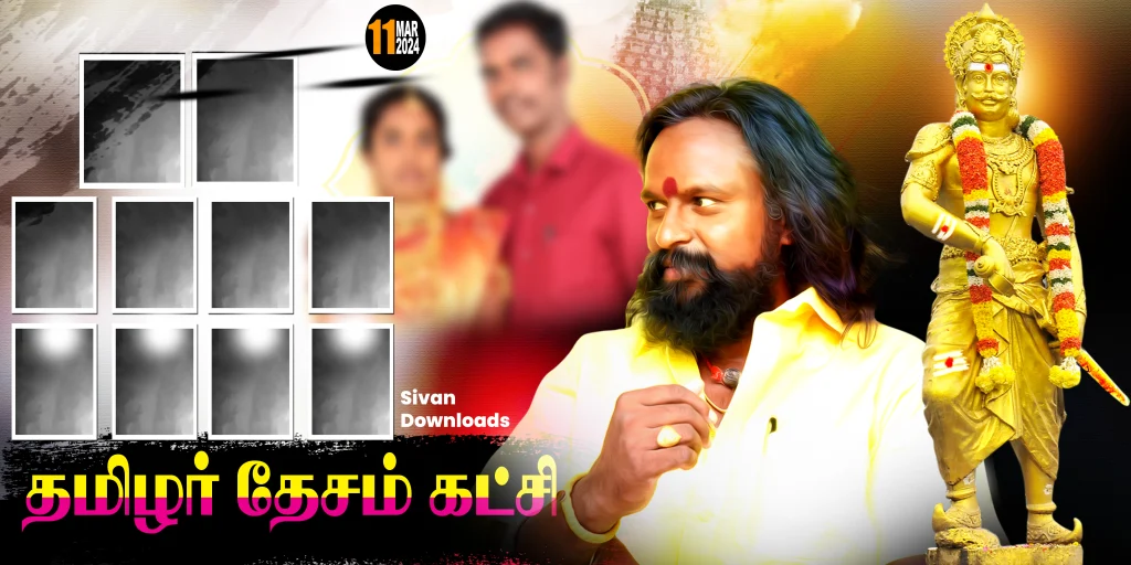 Madurai Style Wedding Flex Banner Design Psd File Free Download Version 4